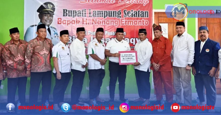 Nanang Ermanto Serahkan Dana Hibah Untuk Ponpes Bina Insan Taqwa