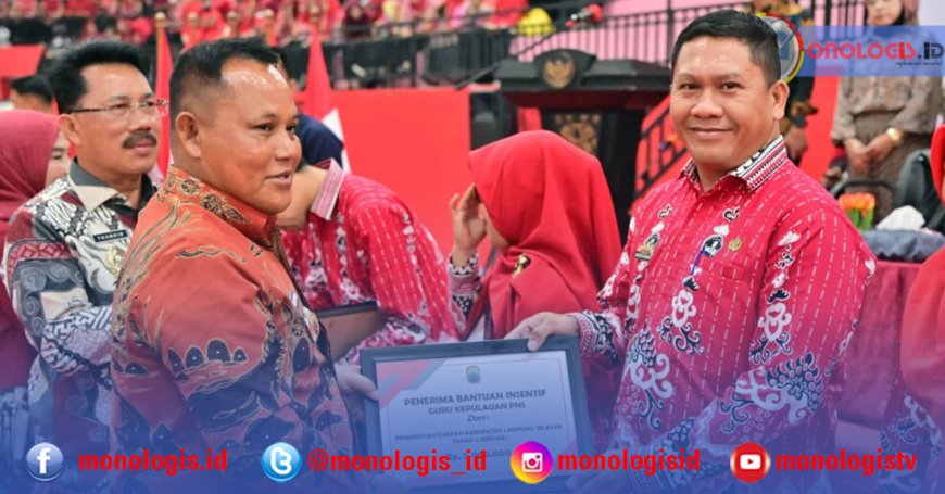 4.995 Guru Honor Lampung Selatan Terima Insentif