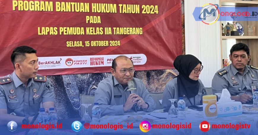 Kemenkumham Banten Evaluasi Pelaksanaan Bankum di Lapas Pemuda Tangerang