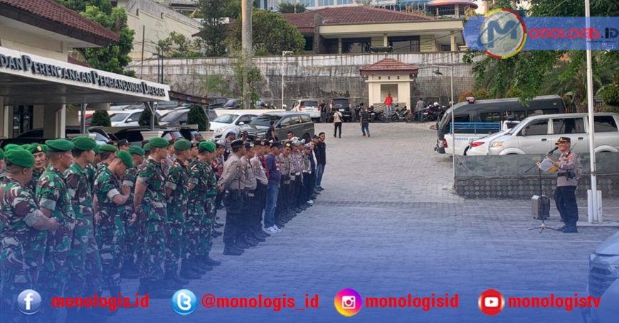 Ratusan Personel Gabungan Amankan Debat Publik Pilwakot Bandarlampung 2024