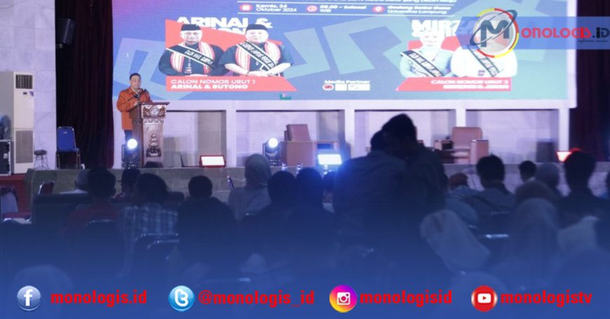 Dua Paslon Cagub-Cawagub Lampung Adu Gagasan di Unila
