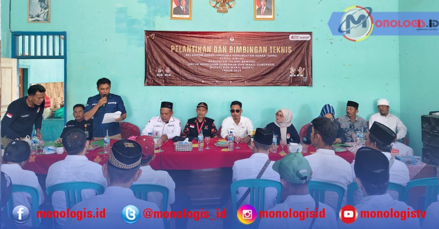 PPS Sungainibung Tulangbawang Gelar Bimtek dan Pelantikan KPPS