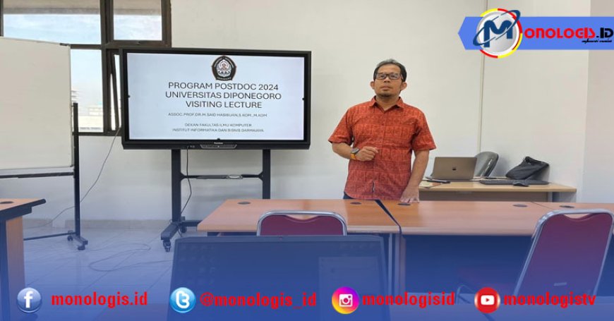 Dekan Filkom IIB Darmajaya, Dr. M. Said Hasibuan, Mengisi Visiting Lecture di Universitas Diponegoro