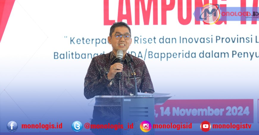 Pj Sekdaprov Fredy Lampung Buka Rakor Kelitbangan Daerah