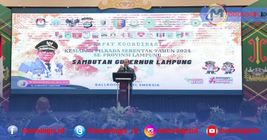 Pj Gubernur Lampung: Pilkada 2024 Tanggungjawab Bersama