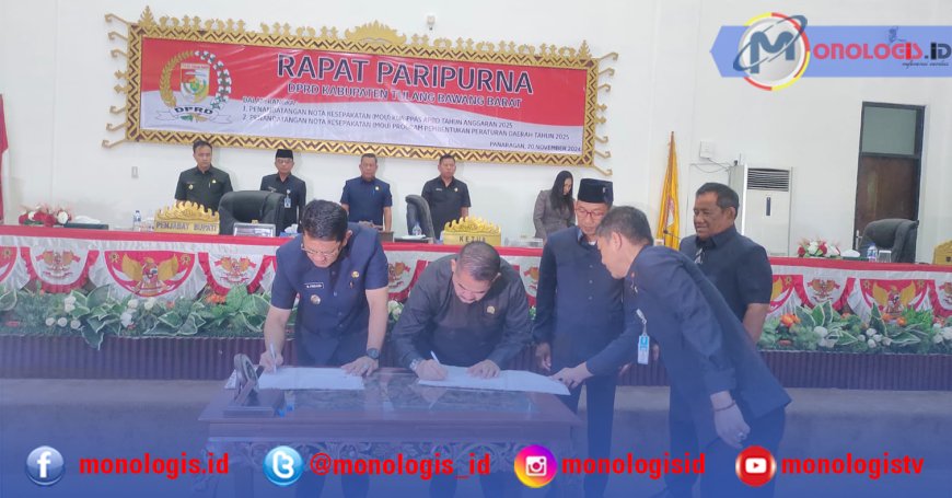 MoU KUA PPAS APBD dan Propemperda Tulangbawang Barat 2025 Ditandatangani