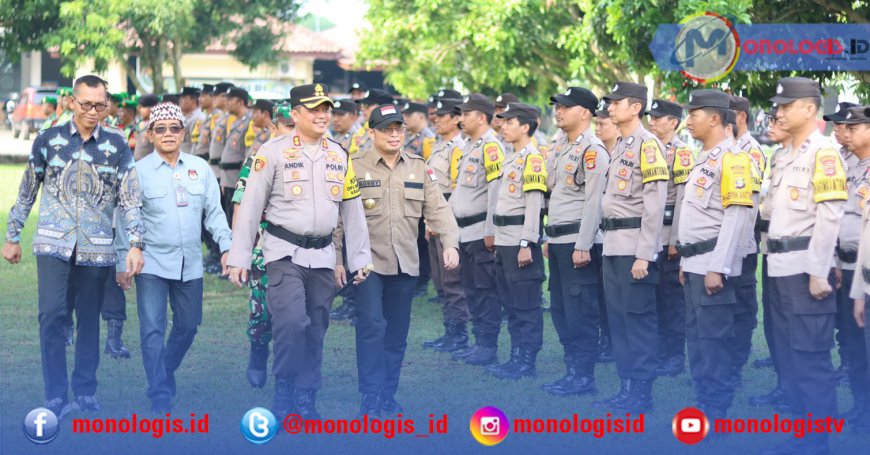 Pj Bupati Lampung Tengah Hadiri Apel Pembentukan Satgas KUAT untuk Pemilukada Aman dan Damai