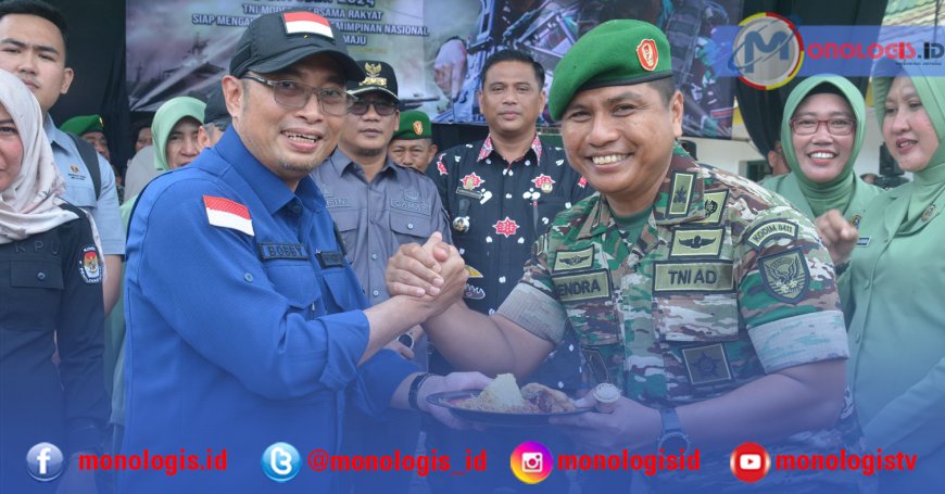 Pjs Bupati Lampung Tengah Hadiri Panggung Rakyat untuk TNI