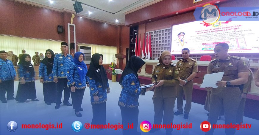 Pensiun, 84 PNS Pemkot Bandarlampung Diminta Tetap Berkontribusi