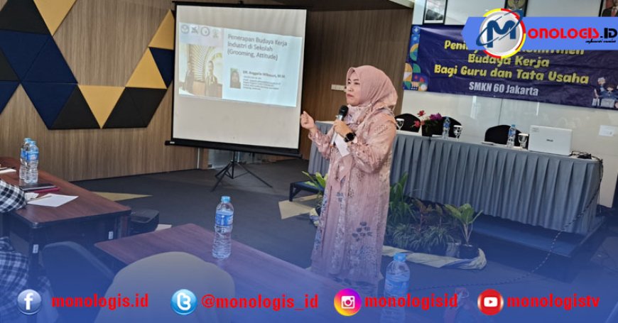 Ketua Prodi Pariwisata IIB Darmajaya Bahas Budaya Kerja Industri kepada Puluhan Guru SMKN 60 Jakarta