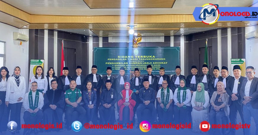 Persadin Lampung Sukses Gelar Sumpah Advokat Angkatan II