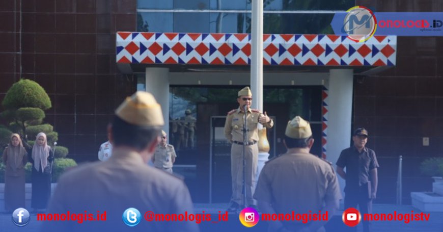 Apel Mingguan Pemkab Waykanan, Saipul Sampaikan Beberapa Poin Penting