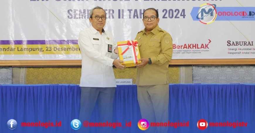 Pj. Gubernur Lampung Terima Laporan Hasil Pemeriksaan BPK