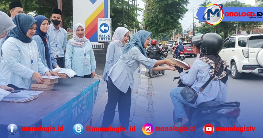 Selama Ramadhan, Bank Lampung Berbagi Takjil di Seluruh Kantor Operasional  