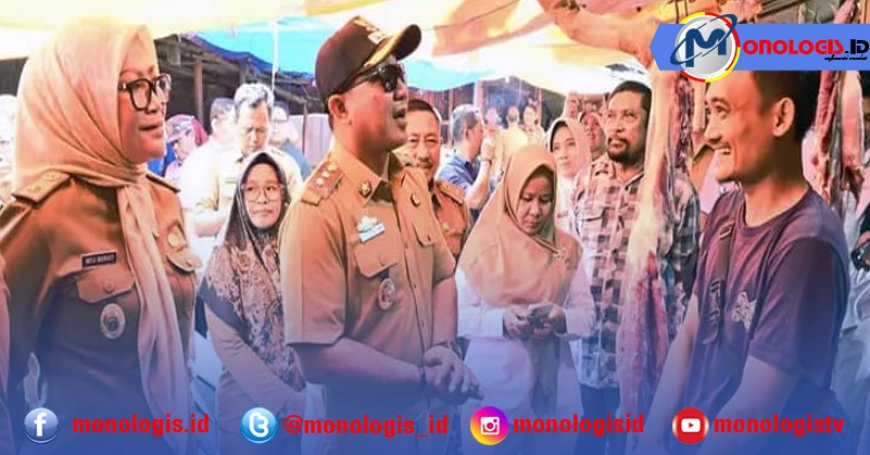 Jelang Ramadhan, Wabup Syaiful Sidak ke Pasar Inpres Kalianda