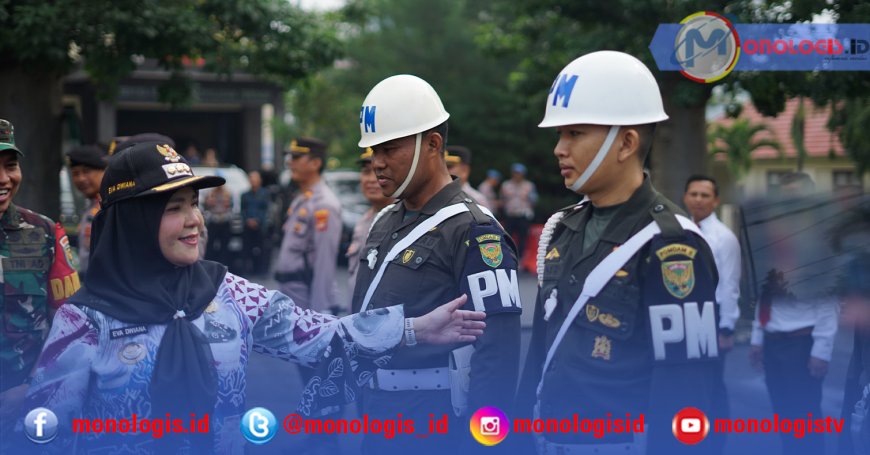 Eva Dwiana Pimpin Apel Gelar Pasukan Operasi Ketupat Krakatau 2025