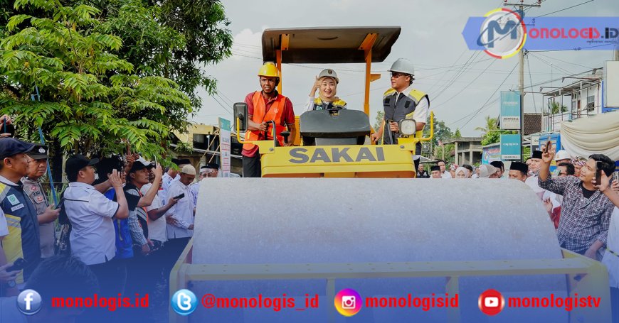 Ruas Jalan Bandar Jaya-Simpang Mandala Diperbaiki