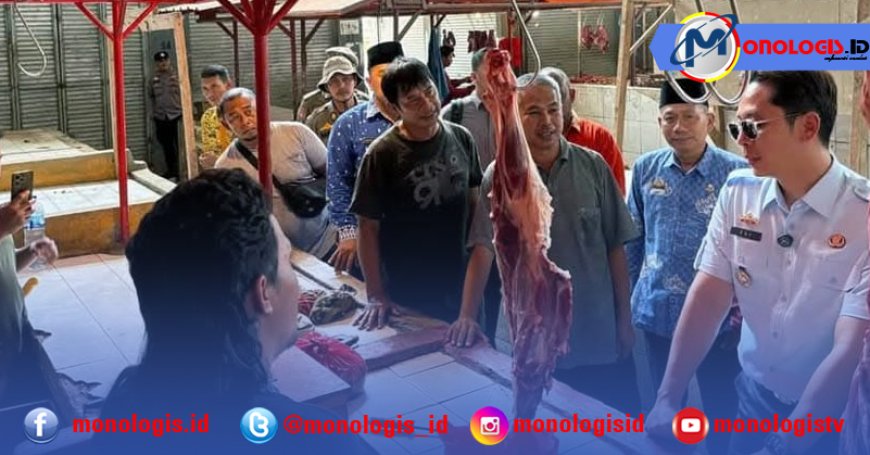 Bupati Egi Sidak Pasar Sidomulyo Lampung Selatan