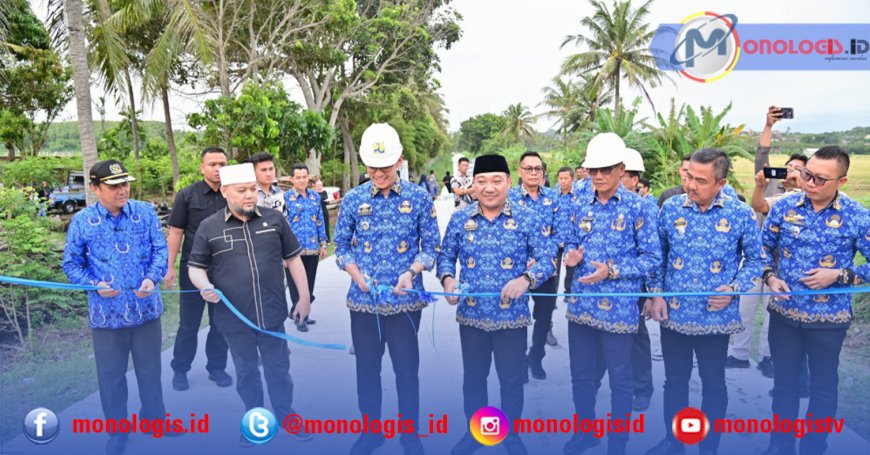Bupati Lampung Selatan Resmikan Jalan Menuju Objek Wisata