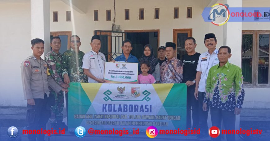Baznas Tulangbawang Barat Salurkan Bantuan Pengobatan untuk Pasien Jantung Bocor