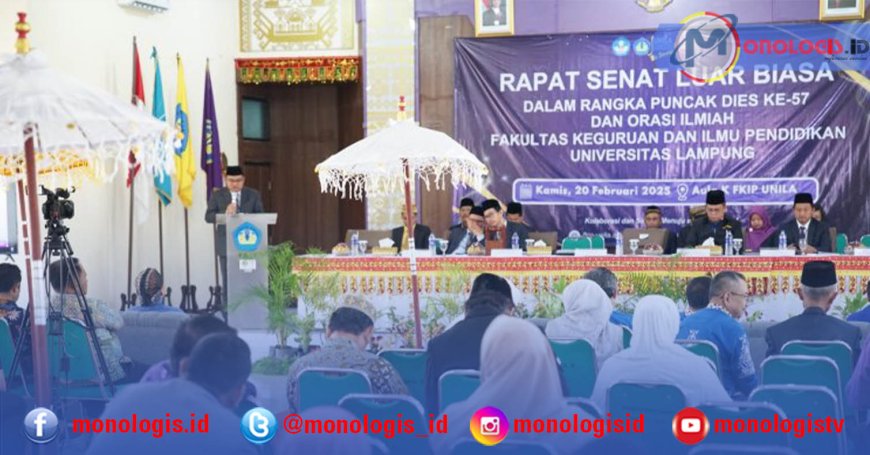 Puncak Dies Natalis ke-57, FKIP Gelar Rapat Senat dan Orasi Ilmiah