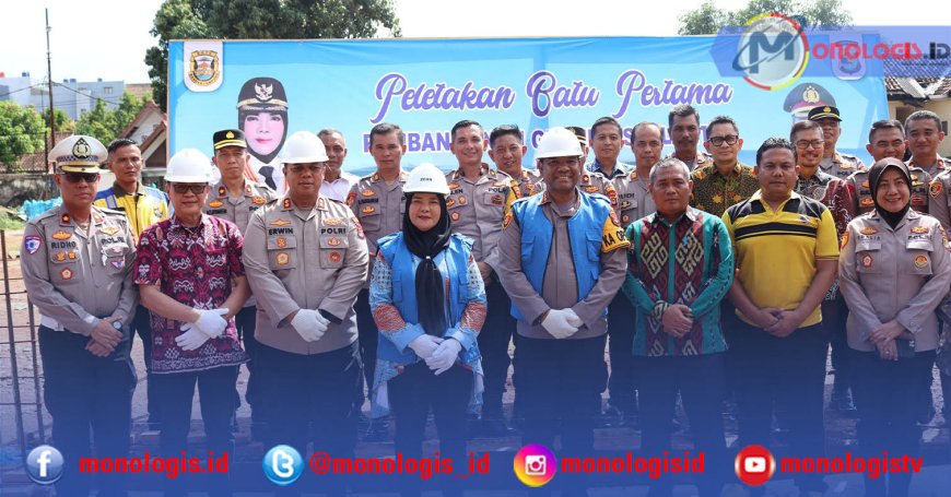 Wali Kota Bandarlampung Peletakan Batu Pertama Pembangunan Gedung Satlantas dan Satintelkam Polresta