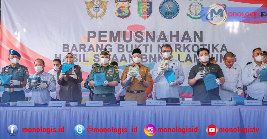 Musnahkan 15 Kg Sabu, Mirza: Lampung Perang Dengan Narkoba