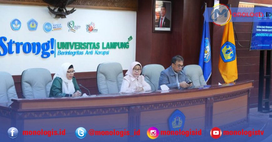 Unila Gelar Sosialisasi Penerapan Tanda Tangan Elektronik
