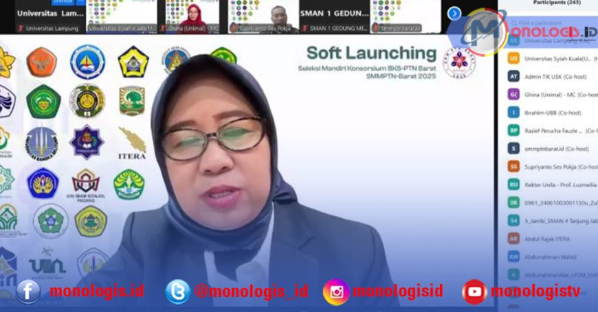 Rektor Unila Hadiri Soft Launching SMMPTN-Barat 2025