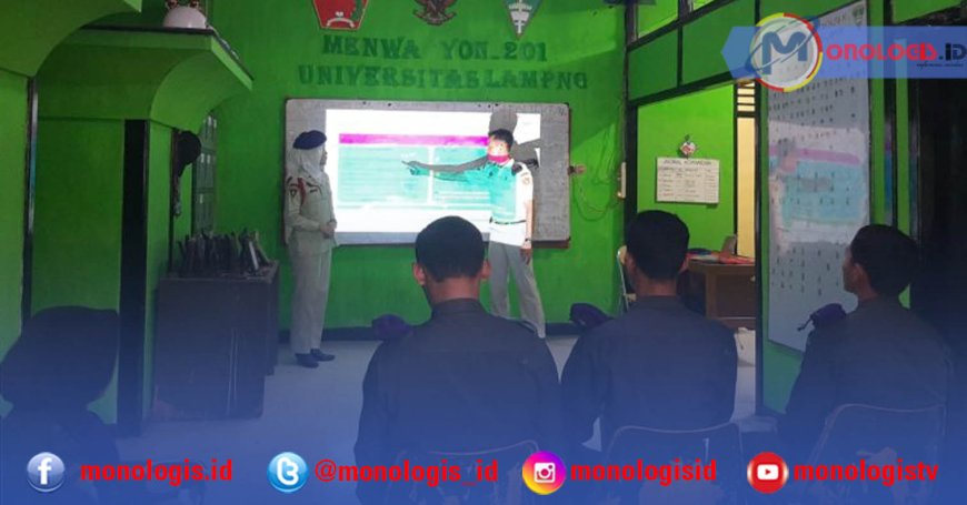 Menwa Batalyon 201 Unila Laksanakan Kursus Dinas Staf