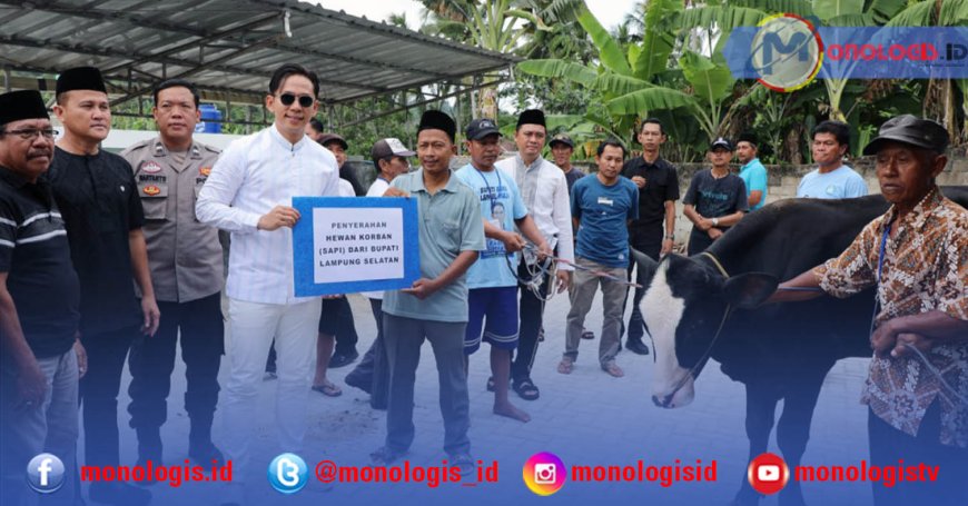 Pemkab Lampung Selatan Salurkan 42 Hewan Kurban