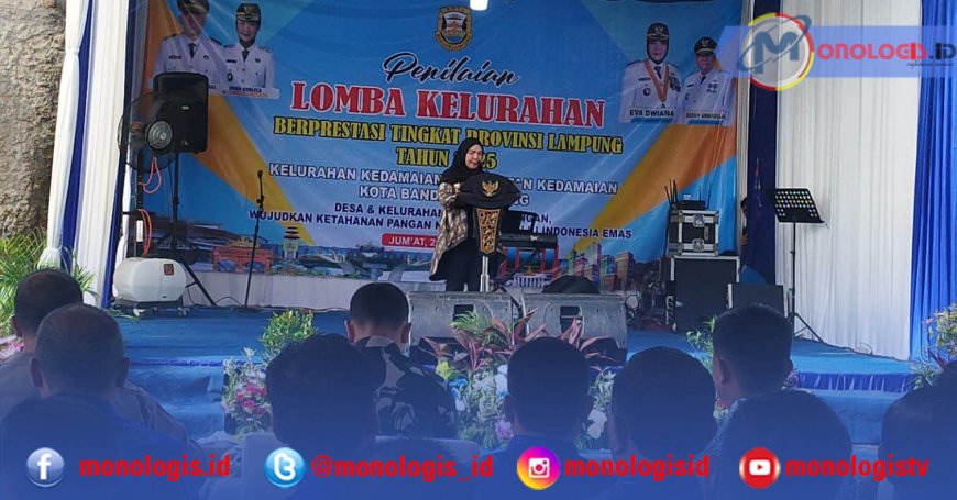 Eva Dwiana Jagokan Kedamaian di Lomba Kelurahan Tingkat Nasional