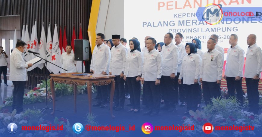 Jusuf Kalla Lantik Pengurus dan Dewan Kehormatan PMI Lampung