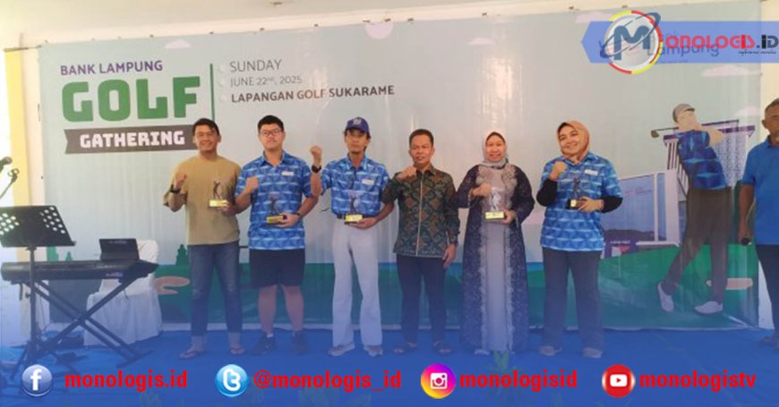 Rektor Unila Raih Penghargaan dalam Kejuaraan Bank Lampung Golf Gathering 2025
