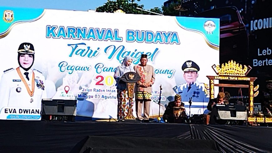 Pemkot Bandarlampung Gelar Karnaval Budaya Tari Ngigel