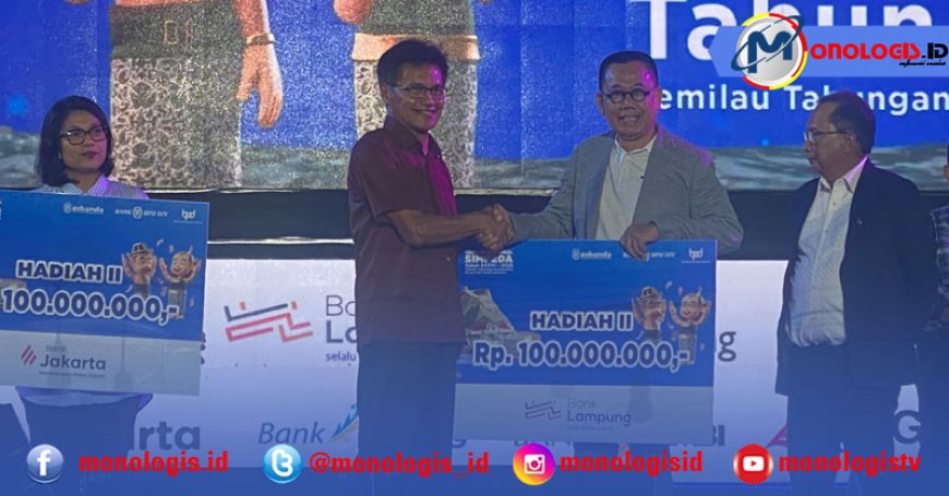 Nasabah Bank Lampung Raih Uang Tunai Rp 100 Juta Undian Simpeda Nasional