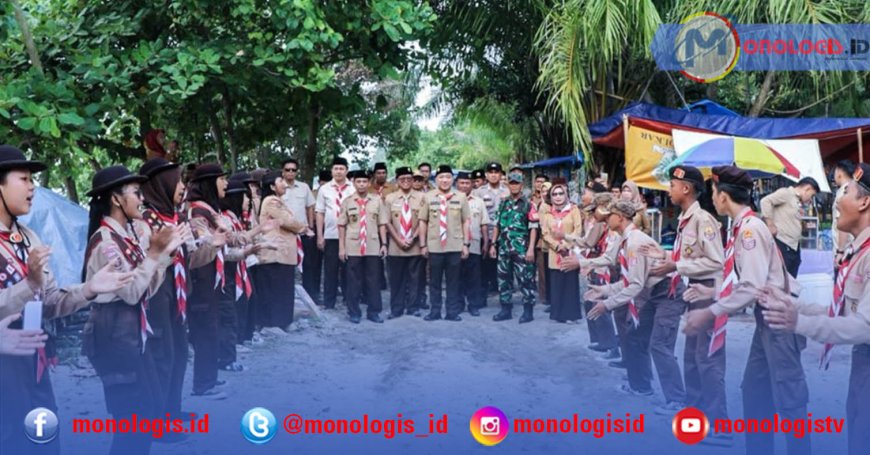 Wabup Lampung Selatan Buka Perkemahan Jambore Penggalang