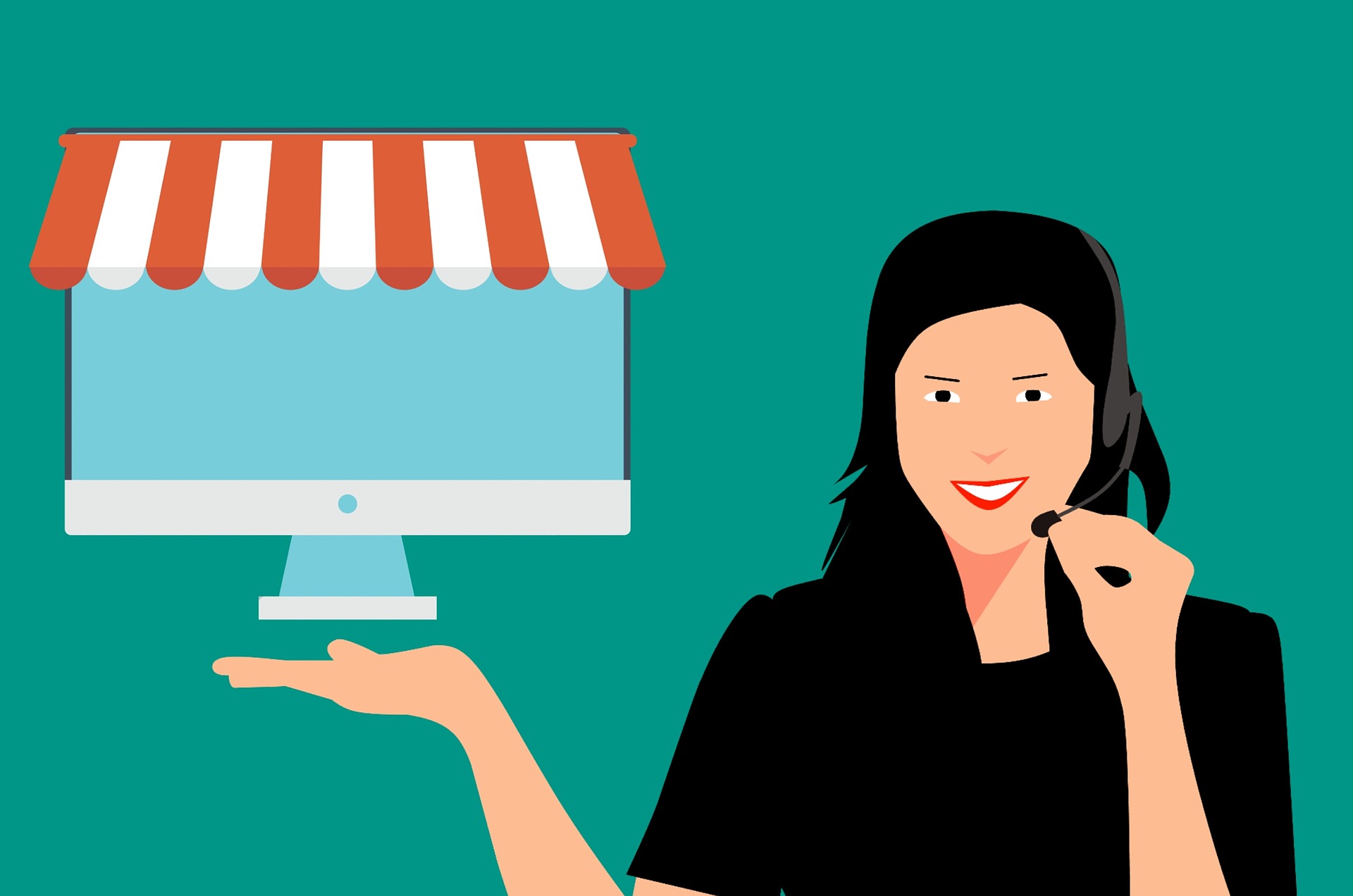 customer service mengajak konsumen untuk melakukan pembelian