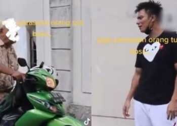 Video viral Baim Wong.(Twitter/@eobongi_geprek)