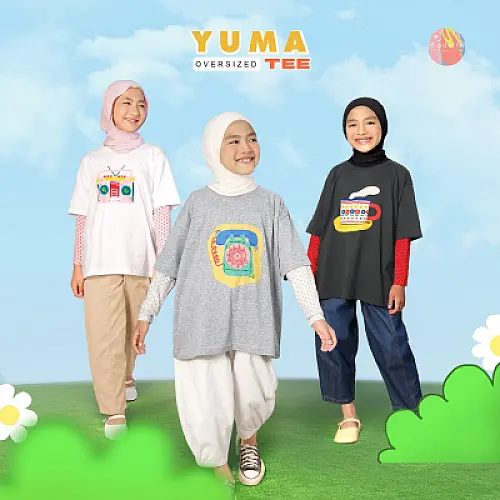 d'odette - Yuma Oversize Tee - Atasan Anak