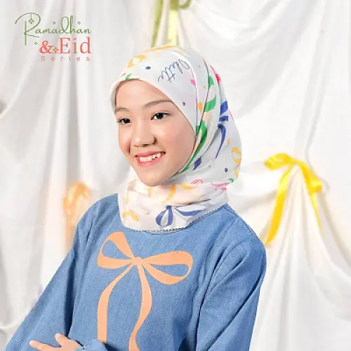 d'odette - ''Ramadhan & Eid Series" Ribbon Printed Hijab