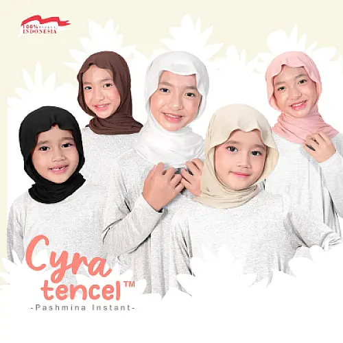d'odette - Cyra Tencel™ Pasmina Instant - Hijab Anak