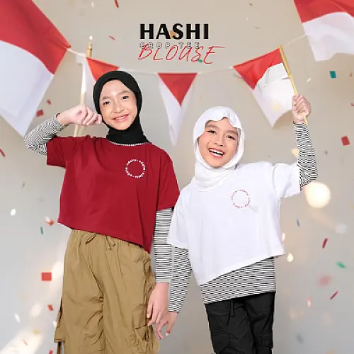 d'odette - Hashi Crop Tee Blouse - Atasan Anak