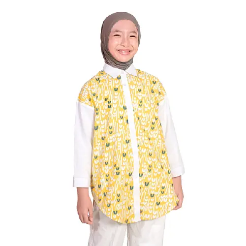 d'odette - Boo-mi  Pattern Shirt - Atasan Anak Perempuan