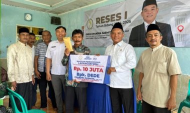 Reses Anggota DPRD Provinsi Jawa Barat, Kang Dechan Bantu Pembangunan 2 Fasilitas Olahraga di Desa Galuga Cibungbulang Bogor