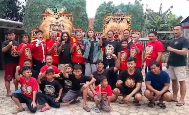 Sukseskan Program Kerja, Ketua PSBKB Adi Wild Berkunjung ke Paguyuban Seni Reyog Ponorogo Seto Manggolo Nyawiji Cibinong