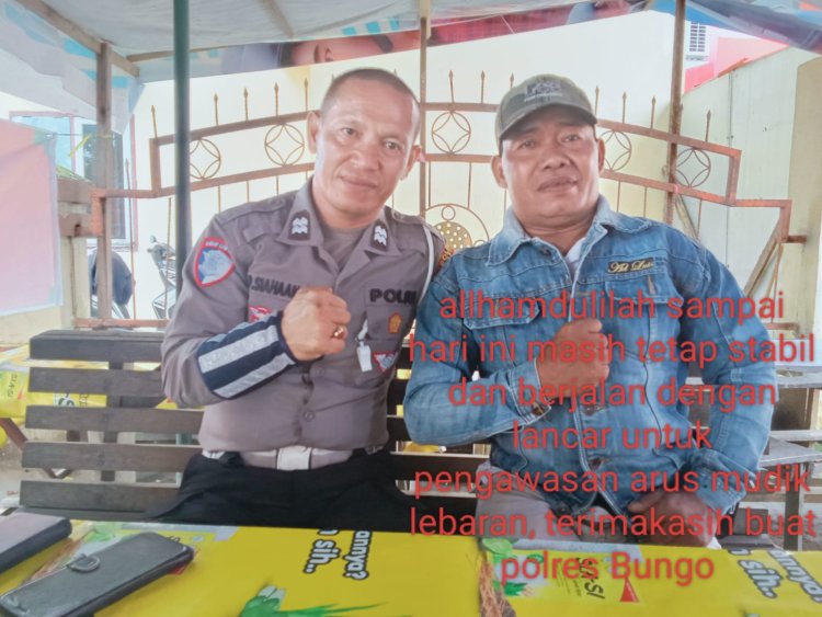*Satlantas Polres Bungo dan Jajarannya Terus Jaga Kondusifitas  Jelang Idul Fitri*