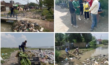*Sinergitas Dua Desa Sendang dan Dadap Atasi Sampah Menahun di Aliran Irigasi Perbatasan*