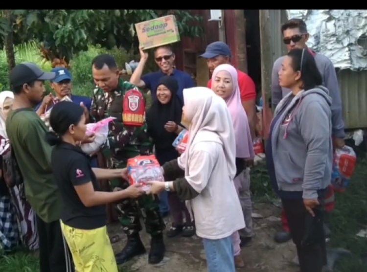 Sinergi TNI Bersama Rakyat, Babinsa Kodim 0905/Koramil 03 Balikpapan Bantu Warga YangTidak Mampu.