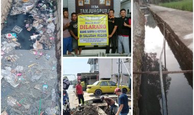 Mohon Di Bantu Program Desa Menuju Tanjungpura Bersih, Nyaman Dan Maju. Kedepan Sulap Selokan Jadi Lahan Budidaya Ikan